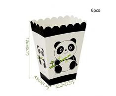 Panda Bär Montum Geburtstag Party Dekoration Zubehör Popcorn Boxen 6 Stück