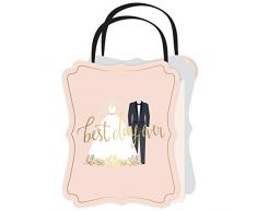 American Crafts 353783 Geschenktüte mittelgroß Best Day, multi, Einheitsgröße