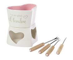 Precious Moments 192408 Love Fondue-Set, 5-teilig, Einheitsgröße, mehrfarbig