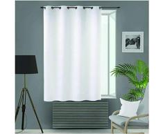 Soleil docre Flash Vorhang, Blickdicht, Weiß, 140 x 180 cm