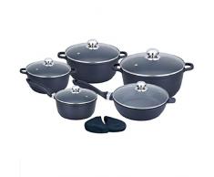 MC Living Kochgeschirr aus Aluminiumguss, antihaftbeschichtet, 10 Stück