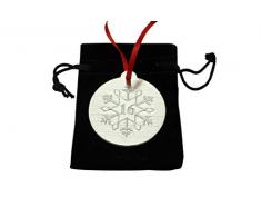 AnniversaryGifts Dekofigur zum 16. Geburtstag, Schneeflocke, Metall