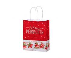 Für Dich 1010770010 Geschenktüte, Plastik, Mehrfarbig, 5 x 2 cm
