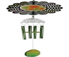 StealStreet 800506 Zephyr Windspiel, aus Metall, mit Sonnenblumenmitte, 71 cm