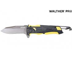 Walther Uni Messer schwarz/gelb PRO Klappmesser Rescue Knife, mehrfarbig, 218mm