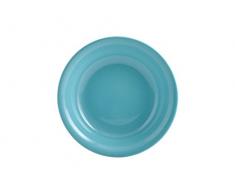 H+H Iris Set Suppenteller, Keramik Earthenware, hellblau, 6 Einheiten