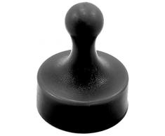 First4magnets F4MSBKJU-1 Jumbo-Kegelbahn-Magnete - Büro & Kühlschrank schwarz (29mm Durchmesser x 38mm hoch) (Pack 1), silver, 25 x 10 x 3 cm