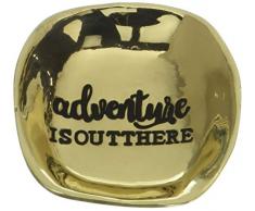 Mud Pie Graduation Gold Finish Metall Adventure is Out There Schmuckkästchen Gericht