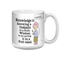 Tree-Free Greetings Aunty Acid xm27853 Künstlerische Jumbo Tasse, 591 ml, Obstsalat