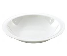 Berghoff Bianco Suppenteller, weiß, glasiertes Porzellan, 21,5 cm, 21,6 cm