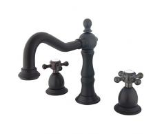 Nuvo Elements of Design es1975bx New Orleans Spültischmischbatterie 20,3 cm zu 35,6 cm breitgefächert WC Wasserhahn mit Messing Pop-Up, 7-1/5,1 cm Öl eingerieben Bronze