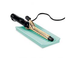 iDesign Basic Fönhalter hitzebeständige Matte, 20,32 x 9,53 x 1,96 cm, aqua, silicon