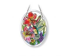 Amia Kolibri abgeschrägte Glas Klein Oval Sonnenfänger, 4–3/10,2 cm
