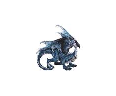 GSC 71866 Drachenfigur, 16,5 cm, Blau und Grau