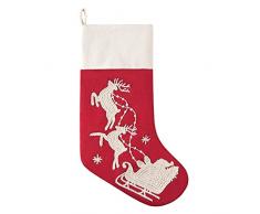 Horchow C & F Unternehmen 21,6 x 50,8 cm Weihnachtsstrumpf, Santa und Schlitten