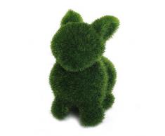 BinaryABC Osterhasen-Dekoration, Ostergeschenk, handgefertigter Kunstrasen