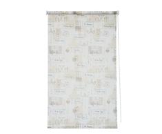 Sunlines HWA10622 Seitenzugrollo Dekor Paris, Tageslicht, PES, beige / weiß, 102 x 180 cm