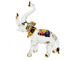 Zoo Craft Dekofigur Elefant, handgeblasen, aus Glas, handgefertigt