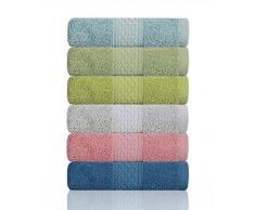 Cleanbear Handtuch Waschlappen, Sets, 100% Baumwolle, hohe saugfähig, für Zuhause, Outdoor und unterwegs nutzen