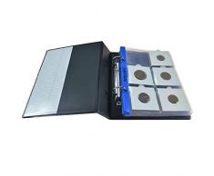 PELLERS | Sammelalbum für 60 Münzrähmchen: 10 Münz-Hüllen für 60 Münzrähmchen im Format 50 x50 mm. Münzalbum S.