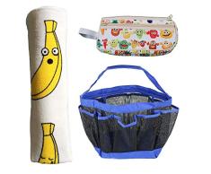Best Trendy Choices Athlete Reisetasche, Handtuch und Duschkorb mit 2 Reißverschlüssen