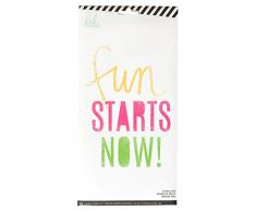 American Crafts 313248 12 Stück Heidi Swapp 10268595 Schablone zum Kreide Art Kleiner Schablonen Fun jetzt beginnt