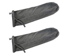 Ka Ua Nackenrolle, hawaiischer Regen, Plüsch, Velours, 7,6 cm, 10,2 cm und 15,2 cm Durchmesser x 40,6 cm – 45,7 cm Länge Small (3 Inch) grau