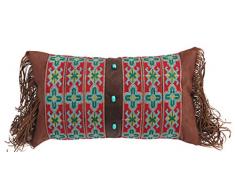 Carstens Inc Kissen, Bestickt, mit türkisfarbenen Perlen