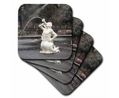 3dRose CST_89309_2 Forsyth Park Brunnen, Savannah Georgia – US11 BBA0018 – Bill Bachmann – weiche Untersetzer, 8 Stück