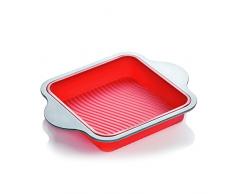 Silikon Brownie Pfanne | Professional Antihaft quadratisch-Kuchenform aus Silikon zum Backen von boxiki Küche | Best no-stick Auflaufform Bakeware | Silikon W/stahl + Rahmen, Die von Griffe.