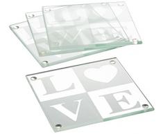Kate Aspen Glasuntersetzer, Geschenkset Love