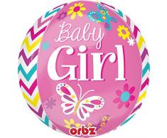 Folienballon Baby Girl Geburt unbefüllt