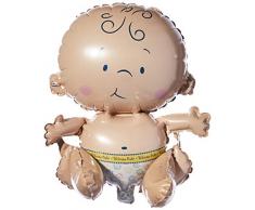 Amscan International 3520201 Folienballon, sitzendes Baby, aufblasbar, Pink