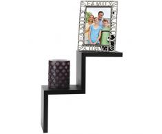 ARAD schwarz 2 Stufen Leiter Typ geformte Wandregal