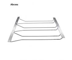 Abcsea 35 cm Eisen Chrom Weinglashalter, weinglashalter Regal hängend, weinglashalter umhängen 1 Stück (3 Reihen)