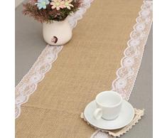 FiveRen 30,48 x 274,3 cm Jutedeko Landhaus Küche Deko