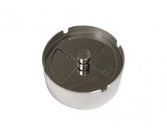 Fengtaike 102 x 42 mm hochwertiger Edelstahl Anti-Fall-Aschenbecher rund drehbar mit drehbarer Abdeckung, winddichter Aschenbecher für Hotel Home Bar