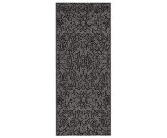 Vallila Soulmate 80x350 cm grau schwarz flach gewebt Modern Flur Teppich, Grauschwarz, 350cm x 80cm