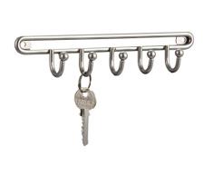 Home Basic LR44130 Schlüsselhaken, Nickel satiniert