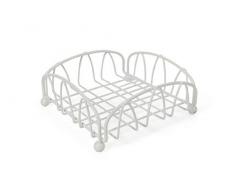Galileo Casa 5900122 Serviettenhalter, Metall, Weiß, 19,5 x 19,5 cm