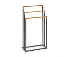 Zeller 18727 Handtuchständer Holz, Schwarz, 45 x 21.5 x 84.5 cm