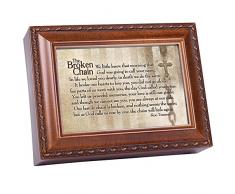 Cottage Garden Broken Kette Wird Link Wieder Holzmaserung Seilumrandung Spieluhr Spielt Wie groß Du Bist