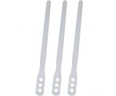 Decor Service Kaffee Rührstäbe, Polystyrol (PS), Weiss, 11,5 x 0,5 cm