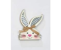 Worth Imports Holzfigur Hase, 22,9 cm, Weiß