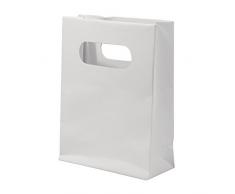 Rayher 67231000 Papp. Papiertasche weiÃŸ, FSC 100%, 13x10x4cm, mit gest