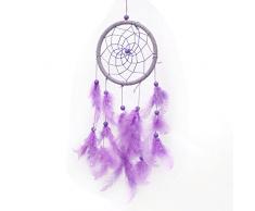 Probeauty Violett Feder Dream Catcher Mobile – Kinderzimmer Mobile Kinderbett Kinderbett Mobile Feder Mobile Boho Dream Catcher Boho 4 inch +22inch Long