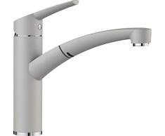 Blanco Nea-S, Küchenarmatur, Einhandmischer mit ausziehbarer Brause, Silgranit-Look, Perlgrau, Hochdruck, 1 Stück, 520307