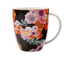 Maxwell & Williams DX0170 Bloems Becher aus Bone China Porzellan, Mehrfarbig, 420 ml, in Geschenkbox