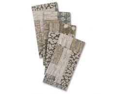 SINCLAIR Stoff 4 Stück Servietten in Neutral