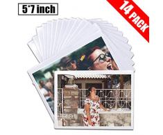 DIYSELF Magnetischer Bilderrahmen für Kühlschrank, 12,7 x 17,8 cm, Schwarz, 14 Stück